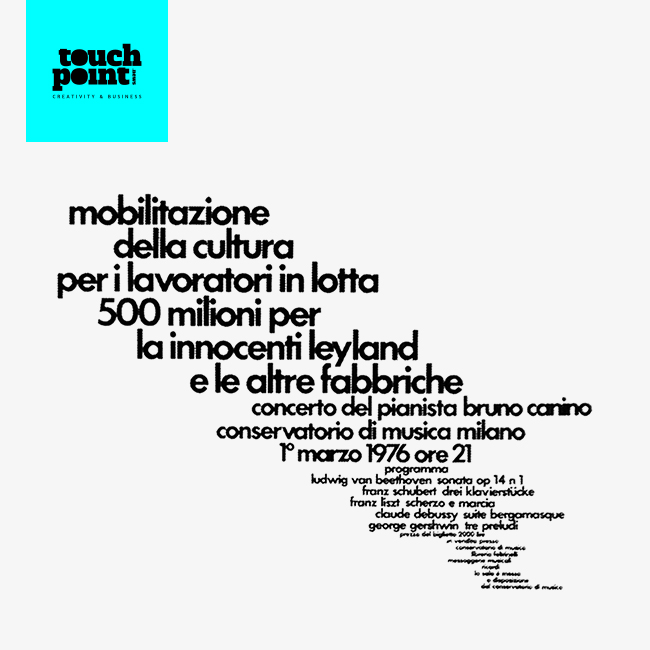 AG Fronzoni. “Progettare, voce del verbo amare”, Quando la grafica s’innamora della filosofia.