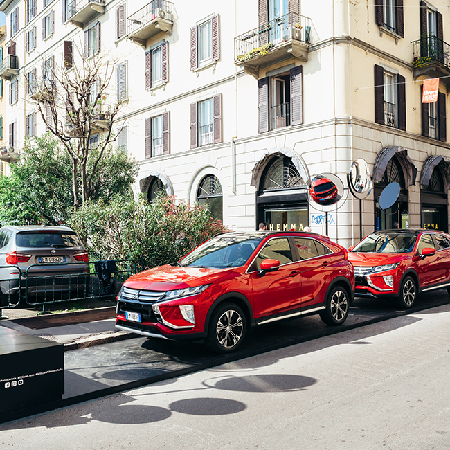 Mitsubishi Eclipse Cross tells the 2018 Design Week from another point of view, together with Corriere della Sera, Living and Kube Libre